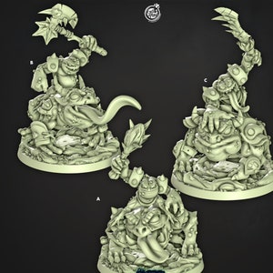 Bullywug Grung Frogfolk Frog Folk Premium dnd Miniature Mini 28mm 32mm to 100mm  | Barbarian Fighter Warrior | Resin 3D Printed |41025_27
