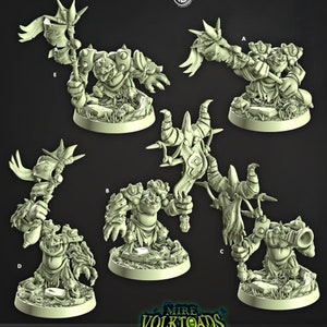Grung Frogfolk Frog Folk Toad Figurine Bannerret Premium dnd Miniature Mini | Resin 3D Printed | 41020_24