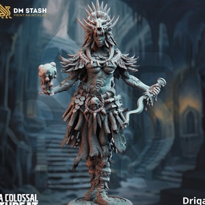 Female Viking Barbarian Berserker Premium dnd Miniature Mini Figure Statue | 28mm 32mm to 100mm | 50089