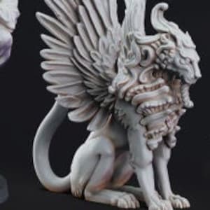 Sphinx | Premium 3D Printed Miniatures 28mm 32mm to 100mm |     dnd  21439
