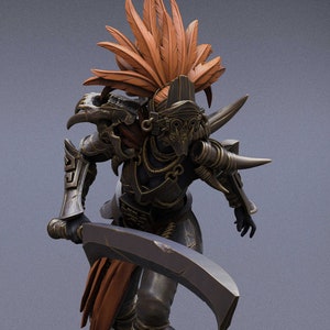 Female Cleric Paladin Knight v15 Premium dnd Miniature Mini Fighter Warrior | Resin 3D Printed | 28mm 32mm 100mm | 43063