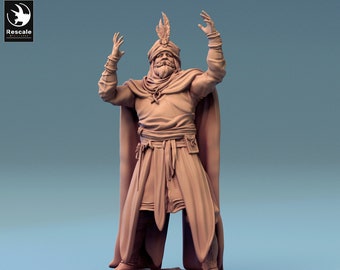 Luchador otomano v1 DnD Miniaturas compatibles con miniaturas de fantasía de 28 mm y 32 mm / 44712