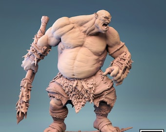 Ogre King Premium dnd Miniature Mini Figurine Figure 28mm 32mm up to 100mm | Resin 3D Printed | 20947