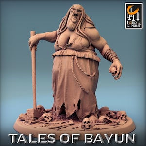 Ogre Hag Monstrosity v3 Premium dnd Miniature Mini Unchained | Resin 3D Printed | 28mm 32mm up to 100mm | 44229