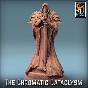 Miniatura de Espectro v10 Tiamat Sombra Premium dnd Mini Figura Mini Figura / 28 mm 32 mm a 100 mm / 44030