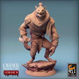 Werewolf Warrior v9 Premium dnd Mini Miniature 28mm 32mm to 100mm | Demon Vampire Hunter Ranger Shooter | Resin 3D Printed | 44431