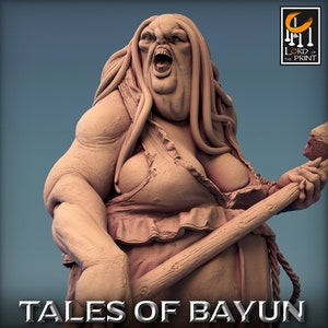 Ogre Hag Monstrosity v2 Premium dnd Miniature Mini Unchained | Resin 3D Printed | 28mm 32mm up to 100mm | 44228