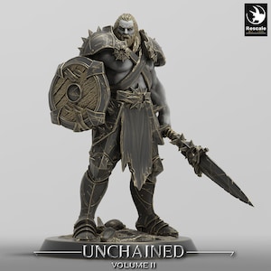 Oathbreaker Paladin Knight Clerc Ranger v32 Premium dnd Miniature Mini Warrior | Impression 3D en résine | 28 mm 32 mm 100 mm|44510