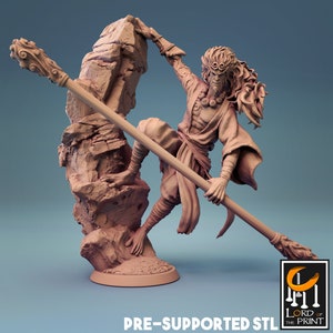 Sun Wukong Samurai Demon v2 | Premium 3D Printed Tabletop Miniature 28mm to 100mm |    dnd   20748