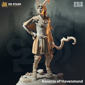 Female Paladin Archer Ranger Premium dnd Miniature Mini | Female Pin Up Demon Princess Warrior Fighter | Resin 3D Printed | 50405