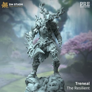 Human Sovereign Myconid Fungus Folk Premium dnd Miniature Mini | 28mm 32mm to 100mm | Resin 3D Printed | 50373