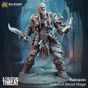Goliath Viking Barbarian Premium dnd Miniature Mini Figurine Figure | 28mm 32mm to 100mm | Resin 3D Printed | 50091