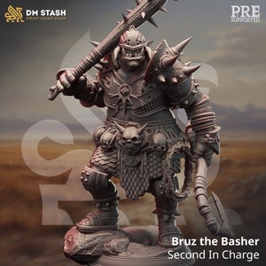 Ogre Warrior Premium dnd Miniature Mini Unchained | Resin 3D Printed | 28mm 32mm up to 100mm | 50418