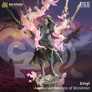 Female Elf Queen Paladin Archer Ranger Premium dnd Miniature Mini | Female Pin Up Demon Princess Warrior Fighter | Resin 3D Printed | 50156