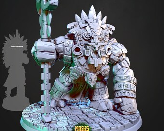 Troll Ixbalan Golem DnD Miniatures kompatybilne z figurkami fantasy o wymiarach 28 mm i 32 mm | 41215