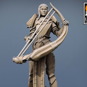 Egyptian Female Guard Pin Up v2 Premium dnd Miniature Mini Figure Figurine | 28mm 32mm to 100mm | Resin 3D Printed | 43679