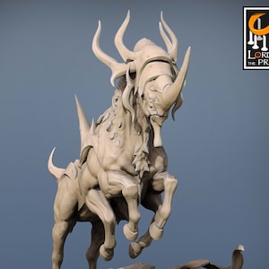 Egyptian Mount v1 Premium dnd Miniature Mini Figure Figurine | 28mm 32mm 100mm | Resin 3D Printed | 43690