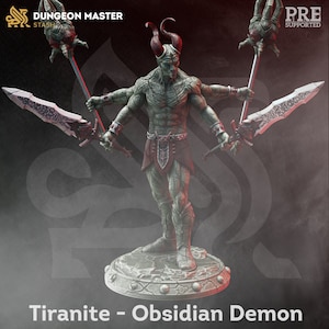 Demon Orcus Prince Premium dnd Miniature Mini Figure Figurine | 28mm 32mm to 100mm | Resin 3D Printed | 50293