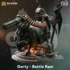 Ram Robot Mecha Warforged Premium dnd Miniature Mini 28mm 32mm up to 100mm | Resin 3D Printed | 50270