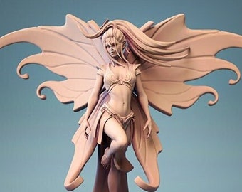 Pixie Sprite Fairy Faerie Premium dnd Miniature Mini | Sanded & Primed | 28mm 32mm to 100mm | Resin 3D Printed | 30582_84