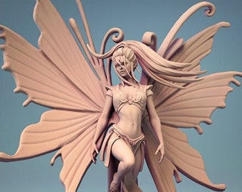 Fairy Pixie Sprite Faerie Premium dnd Miniature Mini | Sanded & Primed | 28mm 32mm to 100mm | Resin 3D Printed | 30582_84