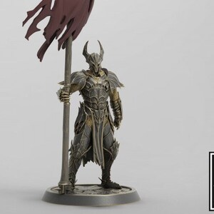 Paladin Knight Cleric V6 Premium dnd Miniature Mini Unchained Warrior | Resin 3D Printed | 28mm 32mm 100mm | 43378