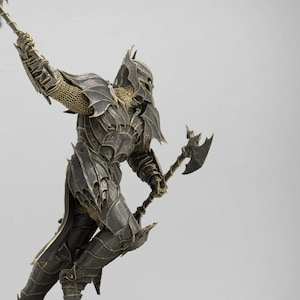 Paladin Knight Cleric V5 Premium dnd Miniature Mini Unchained Warrior | Resin 3D Printed | 28mm 32mm 100mm | 43377