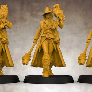 Female Battlemage | Premium 3D Printed Tabletop Miniature 28mm to 100mm |  dnd  20392