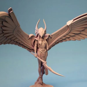 Aasimar Egyptian Goddess Pin Up Premium dnd Miniature Mini Figure Figurine | 28mm 32mm 100mm | Resin 3D Printed | 30605
