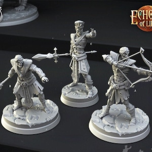 Egyptian Ancient Guard Soldier Premium dnd Miniature Mini | 28mm 32mm to 100mm | Resin 3D Printed | 41321_23