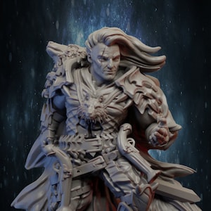 Ranger umano / Miniature da tavolo fantasy stampate in 3D di alta qualità da 28 mm, 32 mm fino a 100 mm / dnd 20319