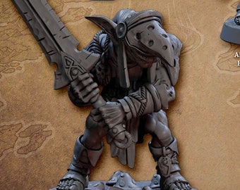 Goblin Warrior E DnD miniatures compatible with 28mm 32mm tabletop fantasy minis | 30234