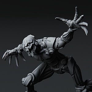 Warforged Assassin Construct dnd Miniature Mini | 28mm 32mm up to 100mm | 60021