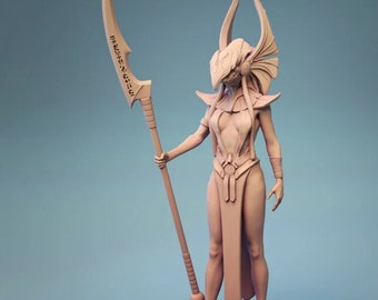 Miniaturas de la Guardia Egipcia Femenina DnD compatibles con miniaturas de fantasía de 28 mm y 32 mm / 30606