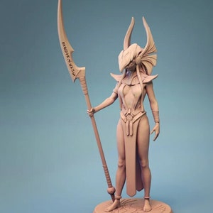 Egyptian Female Guard Pin Up Premium dnd Miniature Mini Figure Figurine | 28mm 32mm to 100mm | Resin 3D Printed | 30606
