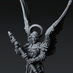 Angel Archangel Celestial dnd Miniature Mini | 28mm 32mm up to 100mm | 60024