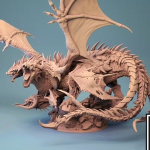 Tiamat Dragon Premium dnd Miniatur Mini Figur Figur Statue | Harz 3D Gedruckt | 30625