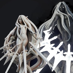 Sacerdotisa Elfa Oscura Drow Hechicera Miniaturas DnD compatibles con miniaturas de 28 mm y 32 mm / 20767