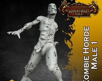 Zombie Undead DnD miniatures compatible with 28mm 32mm fantasy minis | 21632