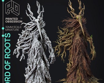 Plague Doctor Lord Of Roots | Premium 3D Printed Fantasy Tabletop Miniatures 28mm to 100mm | dnd   21710