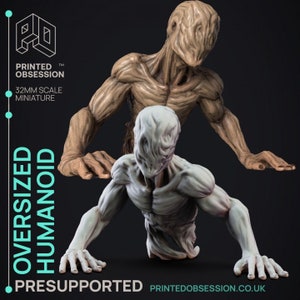 Übergroßer Humanoider | Premium 3D Gedruckte Miniaturen 28 mm 32 mm bis 100 mm |     nddnr 21471