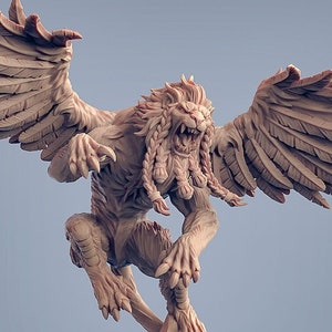 Flying Lion Premium dnd Mini Miniature Companion Beast Monster | Resin 3D Printed | 30377