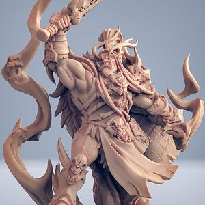 Orc Shaman Wizard Necromancer Premium dnd Miniature Mini | Resin 3D Printed | 28mm 32mm up to 100mm | 30428