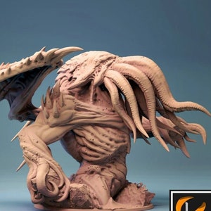 Figura en miniatura de Cthulhu Cthulu Premium DND, estatua de resina impresa en 3D, monstruo, 30620
