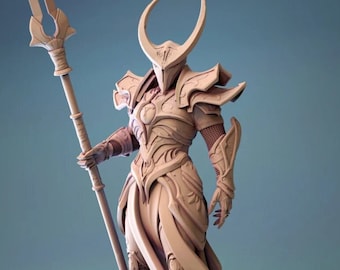 Celestial Paladin Knight DnD miniatures compatible with 28mm 32mm fantasy minis | 30208