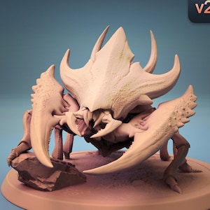 Ankheg v2 Premium dnd Miniature Mini | 28mm 32mm to 100mm | Resin 3D Printed | 30569