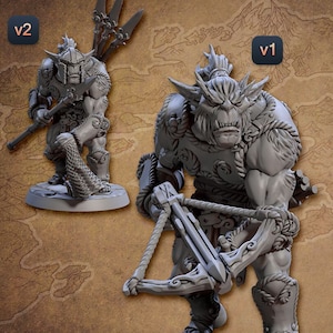 Bugbear Archer Ranger C Premium dnd Miniature Mini | 28mm 32mm to 100mm | Resin 3D Printed | 30701