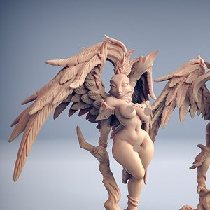 Aarakocra Pinup B dnd Mini Miniature Bird Figure Figurine Resin 3D Printed | 30809_B