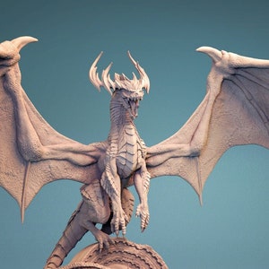 Ancient Dragon Premium dnd Miniature Mini Figure Figurine Toy Statue | Resin 3D Printed | 30562