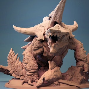 Dragon Turtle Premium dnd Miniature Mini | Turtle Dragon | Resin 3D Printed | 30213